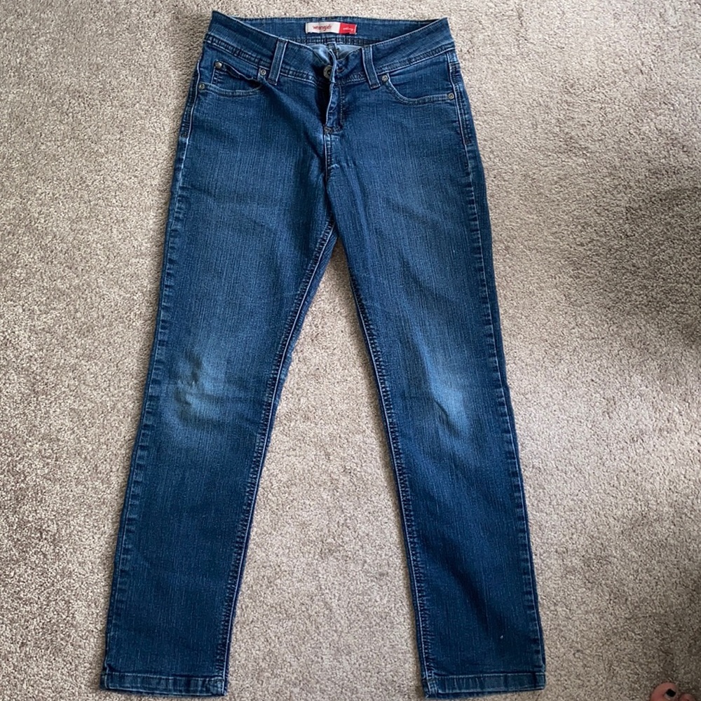Medium wash Wrangler jeans
